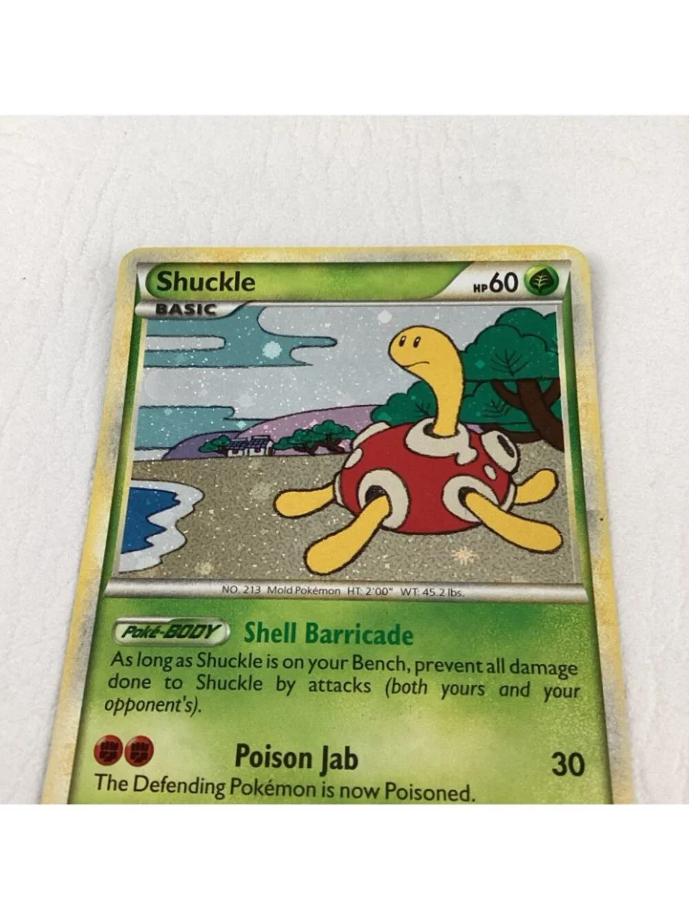 Shuckle 11/123 Heartgold & Soulsilver Pokemon TCG Card Holo Rare 2010 EX Cond